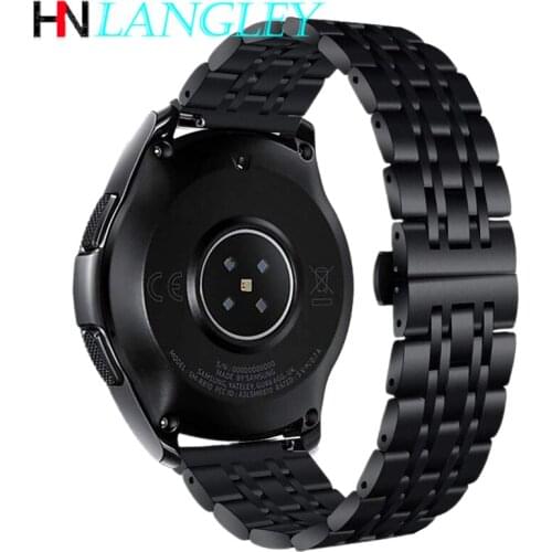 Stainless Steel Bracelet 20mm 22mm Band for Samsung GearS3/S2 Classic Frontier Galaxy Watch 46mm 42mm Bands/Active 40mm Strap