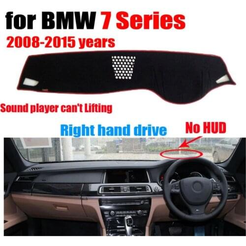 Car dashboard covers mat for BMW New 7 Series No HUD 2008-2015 years Right hand drive dashmat pad dash cover auto accessories