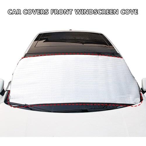 Car Front Windshield Cover Front Windscreen Cover Car Window Film Sun Shade Ice Shield Dust UV Protector Visor Folding Cover