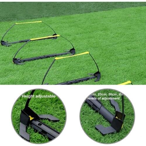 Black Sturdy Adjustable High Quality Equipment Speed Hurdle 3 Gears Football Hurdle High Stability for Outdoor