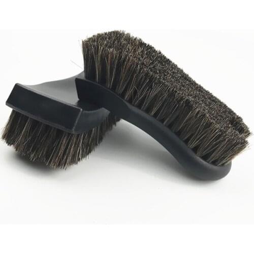 Car Cleaning Brush More Dense Pure Horsehair Brush Car Wash Tool for Car Steering Wheel Center Console Car Seat Car Cleaning