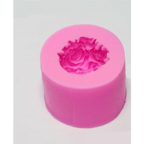 Flower Ball 3D Rose Shaped Silicone Decorative Soap Candle Molds Mould Crafts