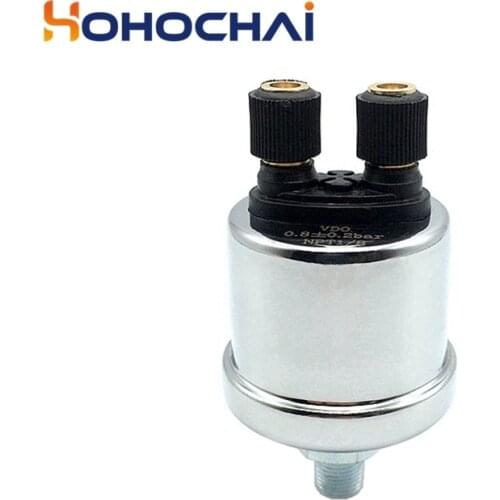 1/8NPT 1/4NPT VDO Oil Pressure Sensor 0 to 10 Bars Diesel Generator Part 10mm Screw Stainless Plug Alarm Pressure Sensor