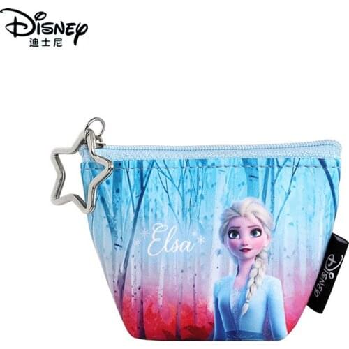 Disney cartoon elsa children storage bag cartoon cute lady wallet Korean frozen creative PU coin purse