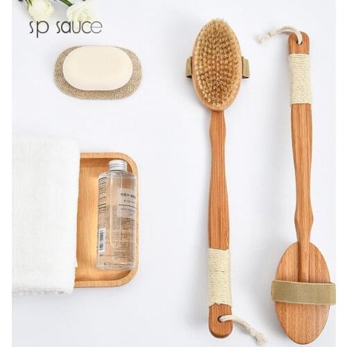 Japanese-style household multifunctional bath brush, detachable bathing bath brush, long-handled soft-bristled bathing brush