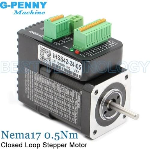 Nema17 Closed loop Integrated Stepper servo motor with driver 0.5Nm 1.2A Servo-stepper motor & drive Hybrid stepper servo motor