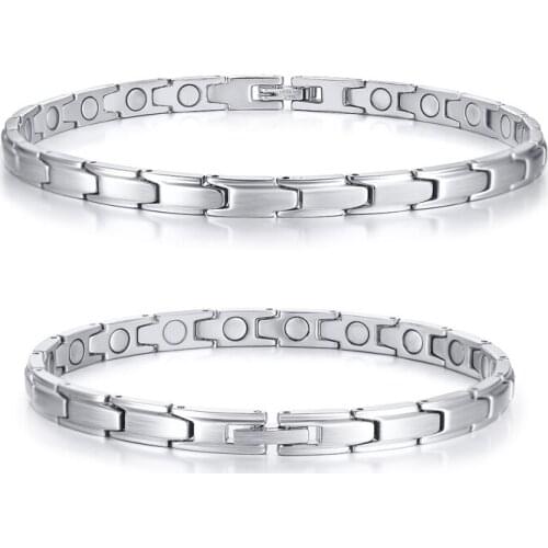 Exquisite Womens Magnetic Therapy Bracelet Anklet Pain Relief for Arthritis and Carpal Tunnel Chain Power Bracelet