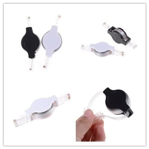 1.5m 4.9FT Extensible Cable Retractable RJ45 Internet Ethernet Network LAN Modem Router Wire Flat Ethernet Cables