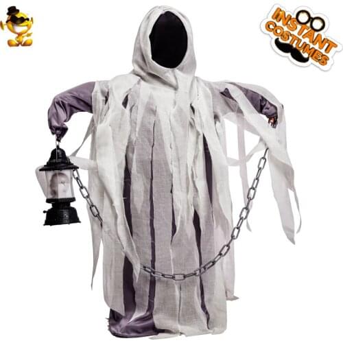 Ghost Halloween Costume For Kids Boy Ghost Robe Fancy Party Costume Cosplay Purim Costume