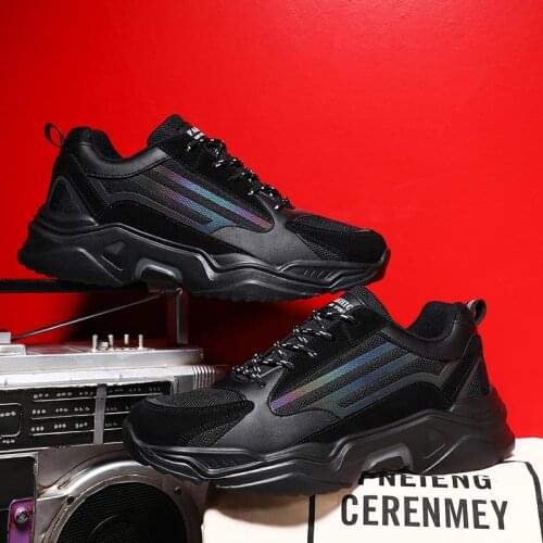 Summer Chunky Sport Shoes Male Sneakers Black Man Sports Shoes Men Running Shoes for Men Athletic Runners Jogging Walk GMD-0638