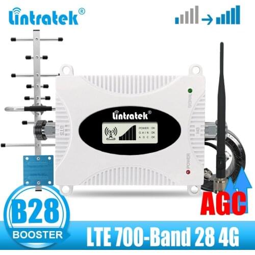 Lintratek 4G B28 LTE 700MHz Signal boosters repeater Mobile Cell phone 4G Signal Amplifier Smartphone Network LTE Band 28 Kit