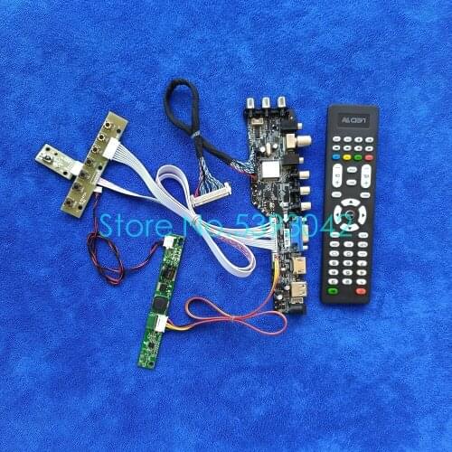 LVDS-30Pin signal digital DVB 1920*1080 For LM215WF7/LM215WF8/LM215WF9/LM215WFA USB+VGA+AV LCD screen drive board kit WLDE