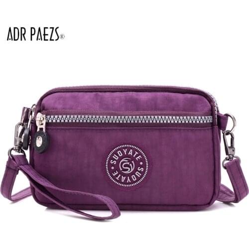 Mini Women Fashion Shoulder Bags Solid Color Nylon Crossbody Bag Bolsa feminina Female Handag Designer Sale bolso mujer purse