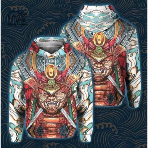 PLstar Cosmos 3Dprint Newest Samurai Warrior Knight Art Harajuku Streetwear Funny Unique Awsome Casual Hoodies/Sweatshirt/Zip F7