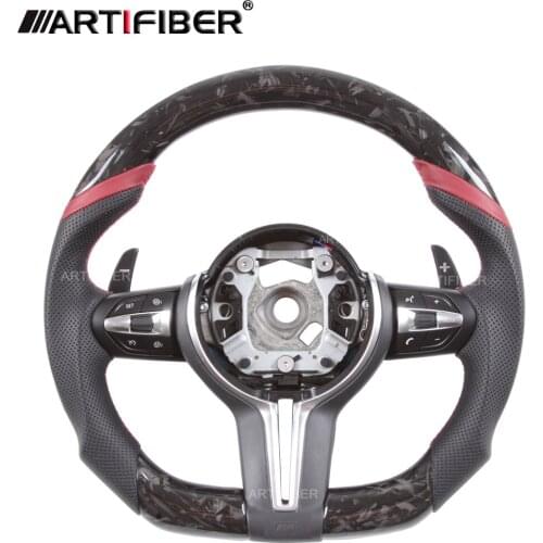 Real Carbon Fiber Steering Wheel for BMW M Series 1 Series 2 Series F87 M2 F80 M3 F82 F83