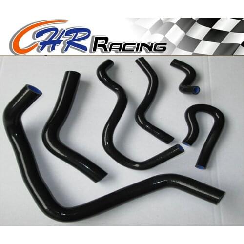 FOR HONDA CIVIC EK4 EK9 B16A SILICONE RADIATOR COOLANT&HEATER HOSE 1991-2001 BLK