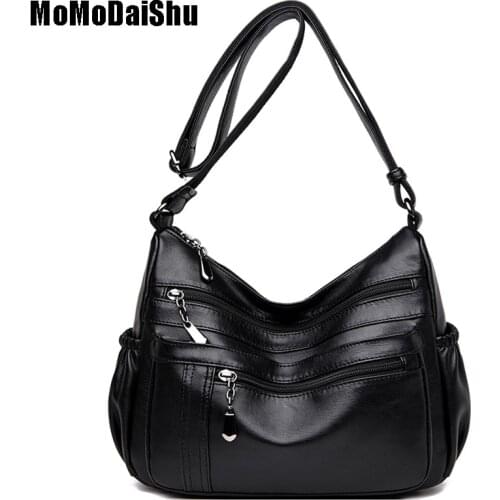 New Fashion Soft High Quality Ladies Shoulder Bags Multi-Pocket Designer Crossbody Bags For Women Large Capacity Messenger Bag