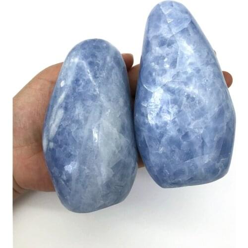 1pc Natural Blue Celestite Quartz Crystal Freedom Healing Stones Display Mineral Specimen Decor Natural Quartz Crystals