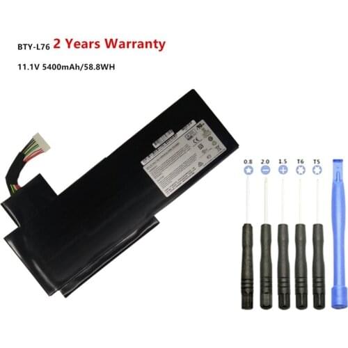 11.1V 5400mAh Laptop Battery For MSI GS70 MS-1771 XMG C703 MS-1771 MS-1772 BTY-L76 Notobook Battery