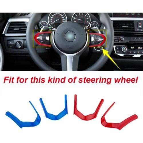 ABS Car Styling Steering Wheel Decoration Frame Trim Fit For BMW F20 F22 F21 F30 F32 F33 F36 F06 F12 F13 X5 F15 X6 F16 M-Sport