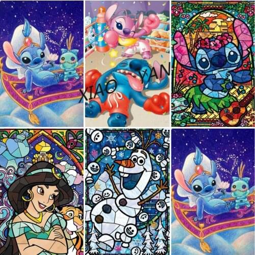 Disney 5D DIY Diamond Painting Cartoon Movie Character Full of Diamond Embroidery Exclusive Handmade Interior Decoration Gift
