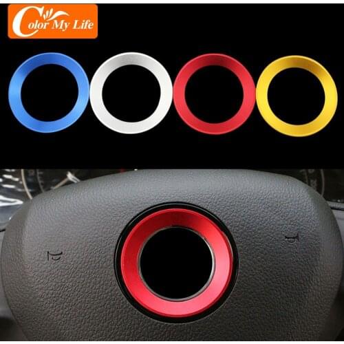 Car Steering Wheel Centre Circle Trim for VW Skoda Octavia a7 a5 Rapid Fabia Superb 2012 2013 2014 2015 2016 Accessories