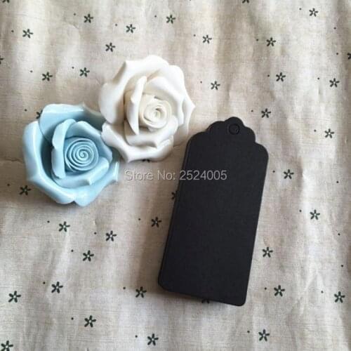 Free shipping in stock 4x9cm shape cutting blank tag/350gsm black matt cardboard paper tags/paper card hang label
