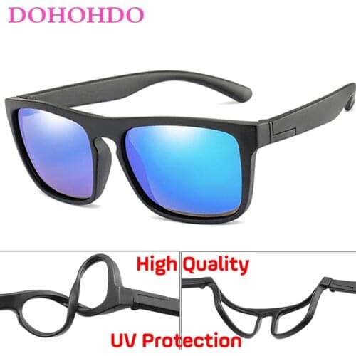 DOHOHDO 2020 New Sunglasses Kids Polarized Children High Quality Eyeglasses TAC TR90 Flexible Safety Frame Shades For Boy Girl
