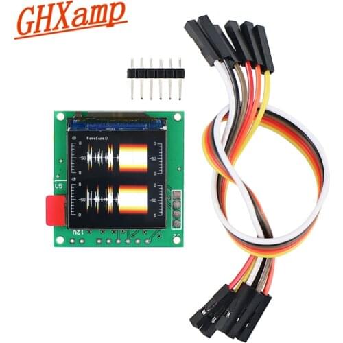 GHXAMP 1.3Inch TFT Music Spectrum Audio Colorful LCD Spectrum Waveform Level indicator Equalization Output Screen Clock 5V 1pcs