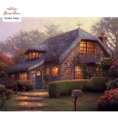 Golden Panno DIY DMC 14CT 11CT DMC hand made cross stitch kits Needlework embroidery wall decoration door 82