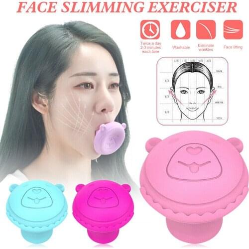 Face Slimming Tool Face Lift Skin Firming V Shape Exerciser Instrument Cute Portable Anti Wrinkle Mouth Exercise Tool New