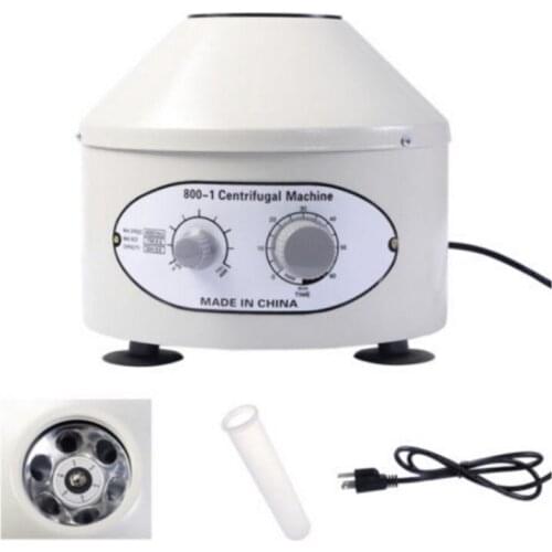 6x20ml Laboratory Centrifuge 110V/220V 4000rpm Desktop Electric Medical Lab Centrifuge Model 800-1