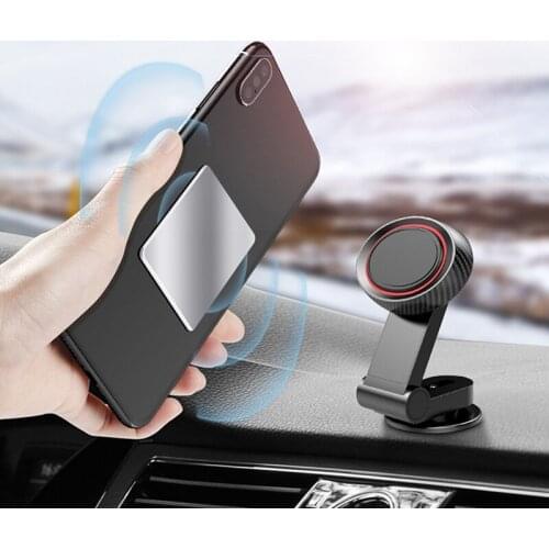 KISSCSAE Magnetic Holder For iphone 11 X 360 Degree GPS Dashboard Phone Stand Bracket Fold Magnet Car Mount for Wall