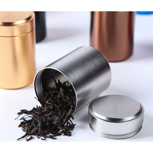 Mini Metal Box jewelry Storage Box Stainless Steel Tea Can Small Travel Portable Container Jar Sugar Coffee Caddy Organizer