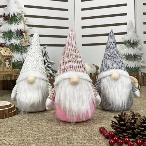 3 Style Cute Nordic Style Gnome Plush Old Men Doll Pendant Tree Hanging Ornament Party Decor Xmas Gifts For Baby Kids Toy