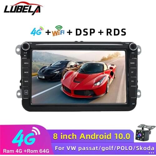 LUBELA-8 inch 2 din Android car radio GPS navigation multimedia player with Bluetooth for VW Skoda Golf Touran Passat Polo Jetta