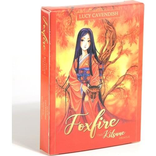 Latest High Quality Foxfire The Kitsune Oracle Tarot Cards Fortune Guidance Telling Divination Deck Board Game With PDF