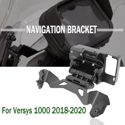 NEW USB Charger Mobile Phone Holder GPS Navigation Bracket Motorcycle FOR Kawasaki Versys 1000 Versys1000 2018 2019 2020