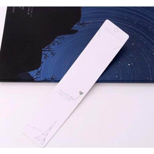 Wholesale 100pcs/lot 19.5*4cm Jewelry Necklace Paper Display Cards Accessories Pendant Packing Card Hanger Custom Logos