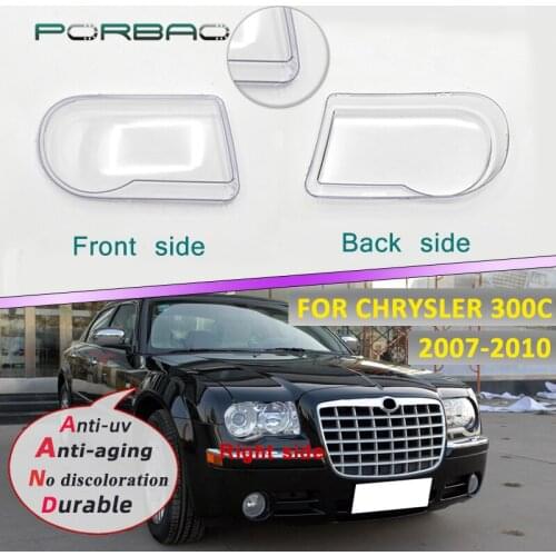 Headlight Transparent Glass Lens Cover for CHRYSLER 300C 2007-2010 Replacement For Light Lampshade