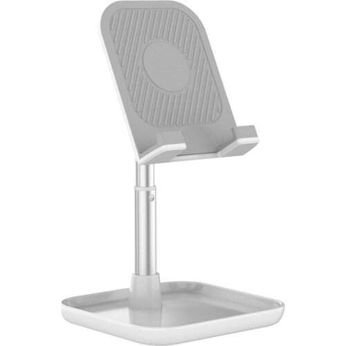 Cell Phone Stand Height Angle Adjustable Telescopic Desktop Aluminum Metal Phone Holder JR Deals