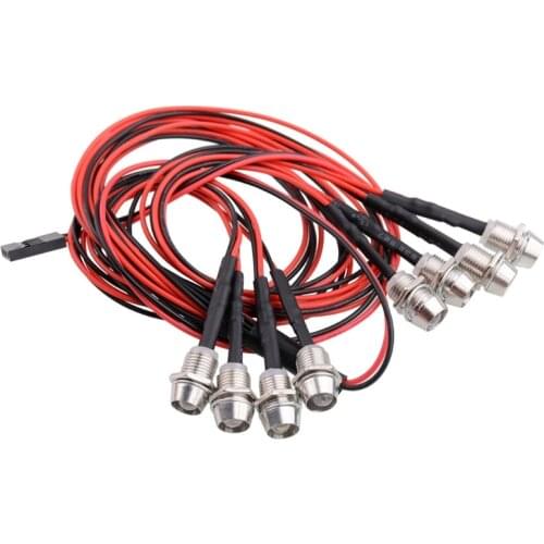 RC Model Car Universal 8 LEDLamp 4 White LED And 4 Red LED RC Car Light B36E