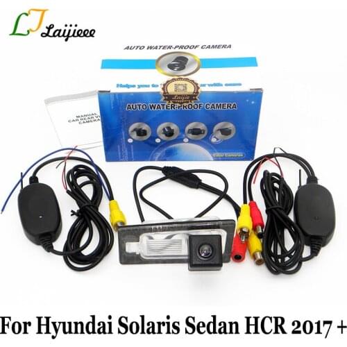 Backup Camera For Hyundai Solaris Sedan HCR 2017 2018 2019 / HD CCD Night Vision Car Reverse Camera / Wireless Rear View Camera