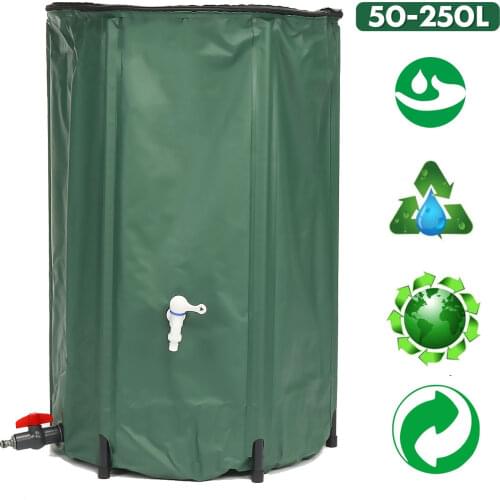 50-250L Rain Barrel foldable rain Collection Tank strong PVC collapsible Rainwater Harvesting water tank garden Water Container