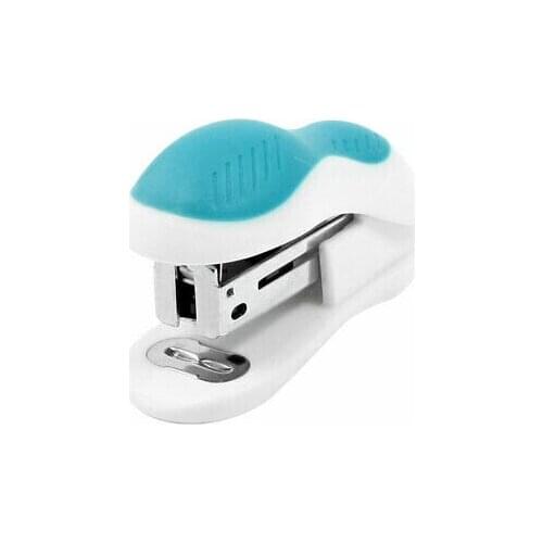 Anti Slip Hard Plastic Shell Compatible 40 Staples Stapler Turquoise White
