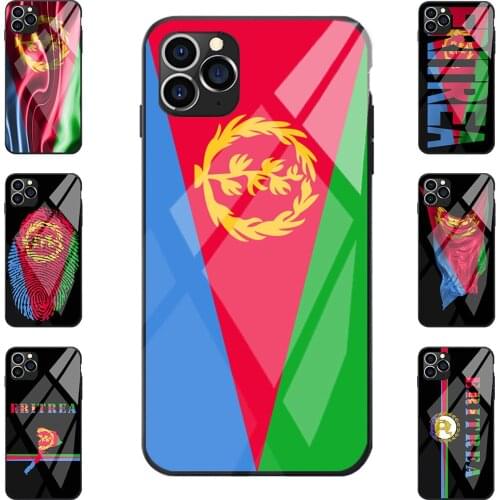 Eritrea Flag Glass Back Phone Case For Samsung A20 50 70 M20 30 S7 S8 S9 S10 Lite Edge Plus Note 20 Ultra A71 5G S20FE