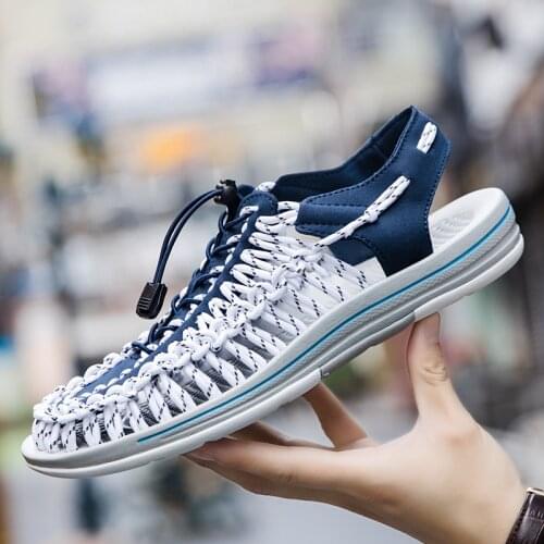 Size 38-50 Comfortable Summer Breathable Leather Outdoor Indoor Office Beach Men Sandal