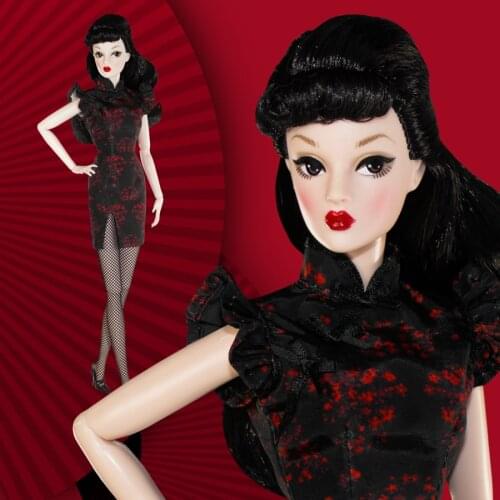 30cm Cool Dolls Chinese Style Cheongsam Doll Limited Edition Collection Moveable Body With Clothes Female Fashion Doll Toy