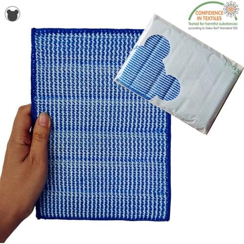 4PCS Strong Decontamination Cleaning Cloth Powerful Microfiber Scouring Pad Household Rags Large Sponge Brush Kitchen Supplies