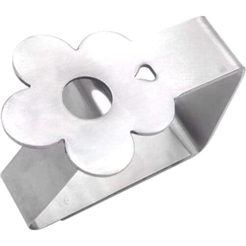 4 Packs Stainless Steel Table Cloth Clips Table Cloth Cover Clamps Table Cloth Holders for Picnic Weddings